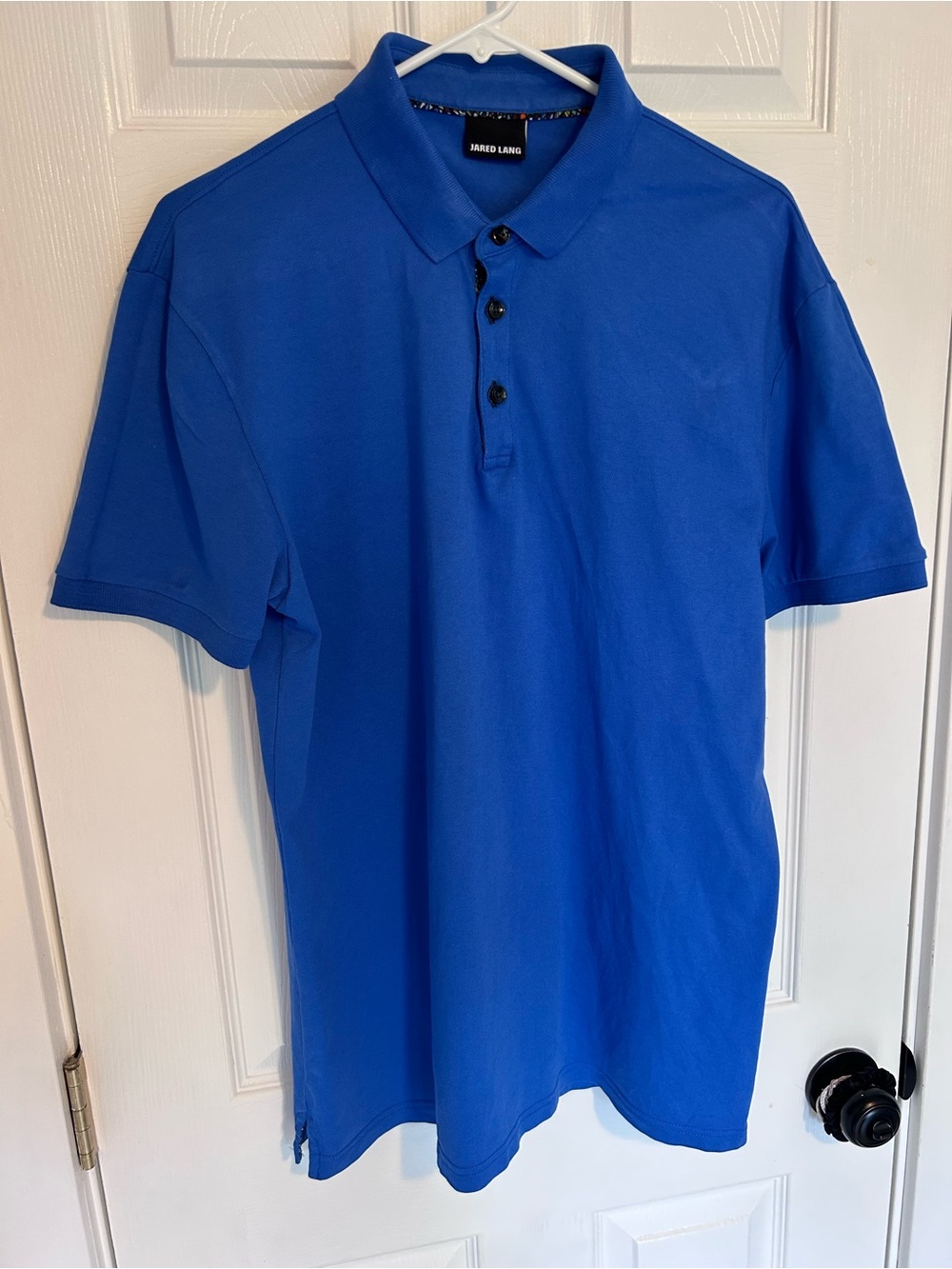 Jared Lang Royal Blue Short-Sleeve Polo
